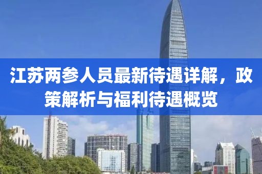 江蘇兩參人員最新待遇詳解，政策解析與福利待遇概覽