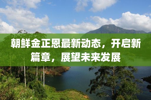 朝鮮金正恩最新動態(tài)，開啟新篇章，展望未來發(fā)展
