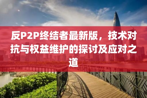 反P2P終結(jié)者最新版，技術(shù)對(duì)抗與權(quán)益維護(hù)的探討及應(yīng)對(duì)之道