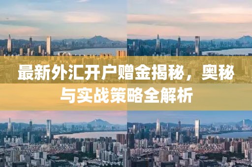 最新外匯開戶贈金揭秘，奧秘與實戰(zhàn)策略全解析