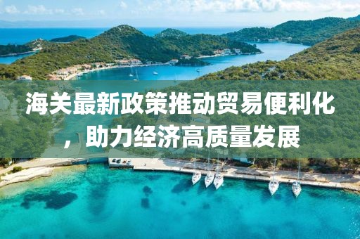 海關(guān)最新政策推動(dòng)貿(mào)易便利化，助力經(jīng)濟(jì)高質(zhì)量發(fā)展