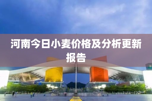 河南今日小麥價(jià)格及分析更新報(bào)告