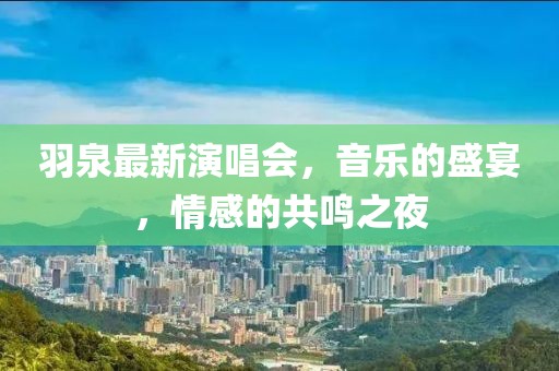 羽泉最新演唱會(huì)，音樂(lè)的盛宴，情感的共鳴之夜