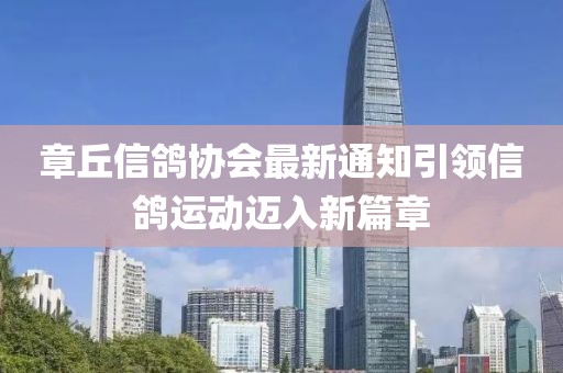 章丘信鴿協(xié)會最新通知引領(lǐng)信鴿運(yùn)動邁入新篇章