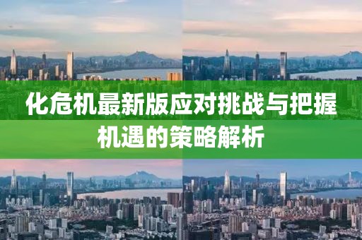 化危機(jī)最新版應(yīng)對(duì)挑戰(zhàn)與把握機(jī)遇的策略解析
