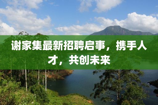 謝家集最新招聘啟事，攜手人才，共創(chuàng)未來