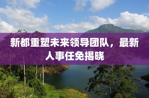 新都重塑未來領導團隊，最新人事任免揭曉