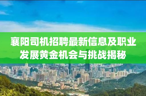 襄陽司機(jī)招聘最新信息及職業(yè)發(fā)展黃金機(jī)會(huì)與挑戰(zhàn)揭秘