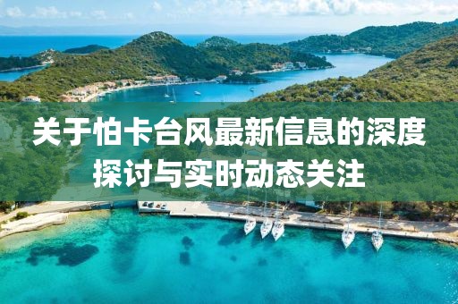 關于怕卡臺風最新信息的深度探討與實時動態(tài)關注
