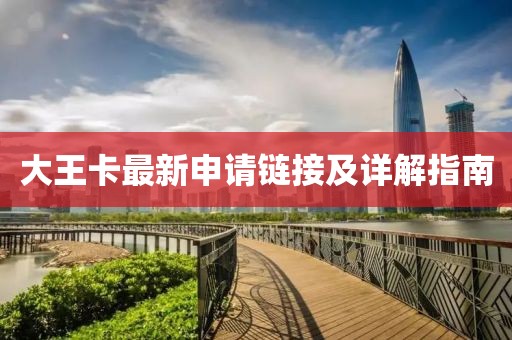 大王卡最新申請鏈接及詳解指南
