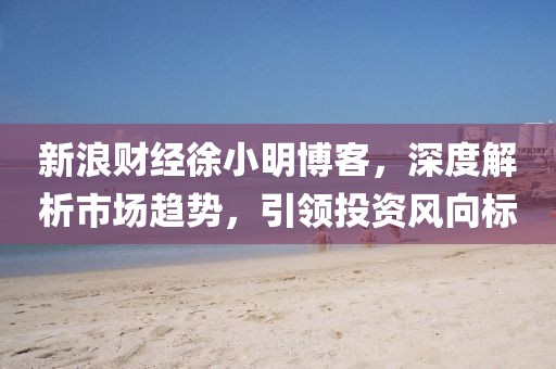 新浪財經(jīng)徐小明博客，深度解析市場趨勢，引領(lǐng)投資風(fēng)向標(biāo)