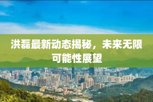 洪磊最新動態(tài)揭秘，未來無限可能性展望