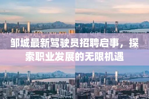 鄒城最新駕駛員招聘啟事，探索職業(yè)發(fā)展的無限機遇