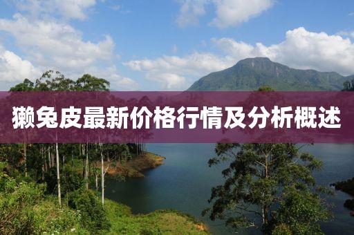 獺兔皮最新價(jià)格行情及分析概述