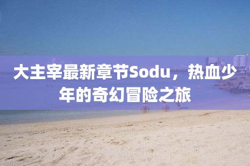 大主宰最新章節(jié)Sodu，熱血少年的奇幻冒險之旅