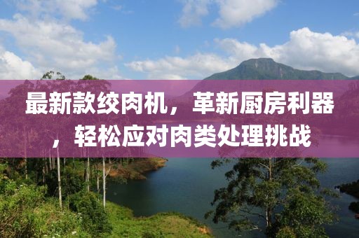 最新款絞肉機(jī)，革新廚房利器，輕松應(yīng)對(duì)肉類處理挑戰(zhàn)