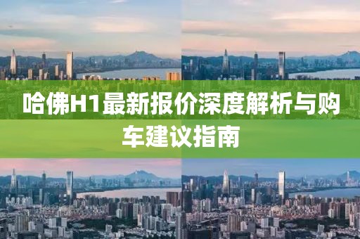 哈佛H1最新報(bào)價(jià)深度解析與購車建議指南