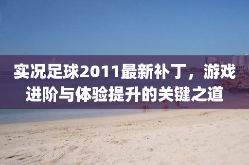 實況足球2011最新補丁，游戲進階與體驗提升的關鍵之道