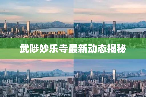 武陟妙樂寺最新動(dòng)態(tài)揭秘