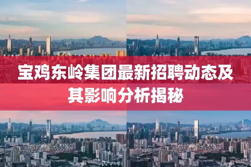 寶雞東嶺集團(tuán)最新招聘動態(tài)及其影響分析揭秘