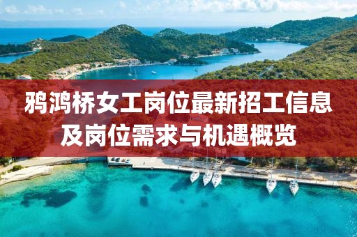 鴉鴻橋女工崗位最新招工信息及崗位需求與機(jī)遇概覽