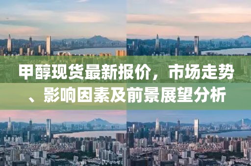 甲醇現(xiàn)貨最新報(bào)價(jià)，市場走勢、影響因素及前景展望分析