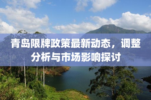 青島限牌政策最新動態(tài)，調(diào)整分析與市場影響探討