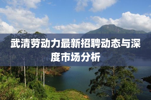 武清勞動力最新招聘動態(tài)與深度市場分析