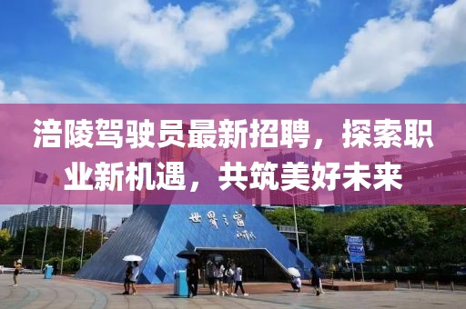 涪陵駕駛員最新招聘，探索職業(yè)新機(jī)遇，共筑美好未來