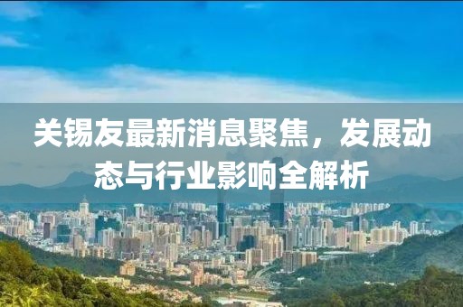 關錫友最新消息聚焦，發(fā)展動態(tài)與行業(yè)影響全解析