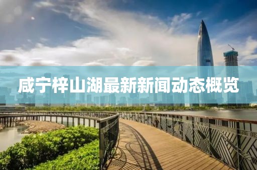 咸寧梓山湖最新新聞動態(tài)概覽