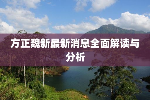 方正魏新最新消息全面解讀與分析