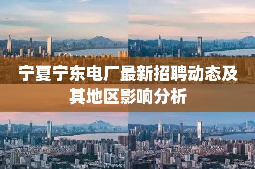 寧夏寧東電廠最新招聘動(dòng)態(tài)及其地區(qū)影響分析