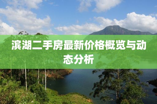 濱湖二手房最新價(jià)格概覽與動(dòng)態(tài)分析