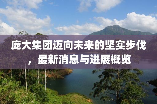 龐大集團邁向未來的堅實步伐，最新消息與進展概覽