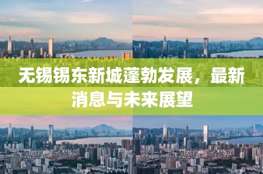 無(wú)錫錫東新城蓬勃發(fā)展，最新消息與未來(lái)展望