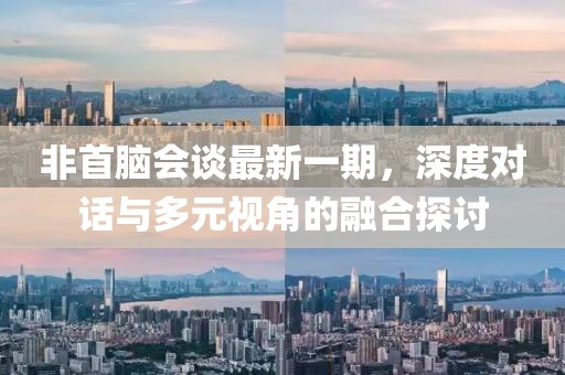 非首腦會談最新一期，深度對話與多元視角的融合探討