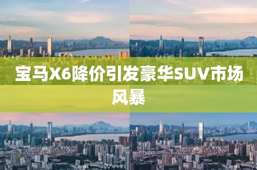 寶馬X6降價(jià)引發(fā)豪華SUV市場(chǎng)風(fēng)暴