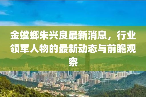 金螳螂朱興良最新消息，行業(yè)領(lǐng)軍人物的最新動態(tài)與前瞻觀察