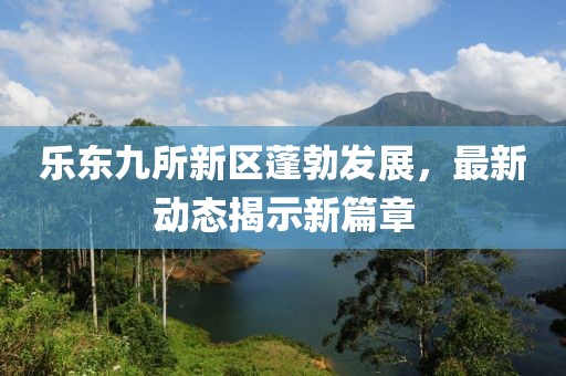 樂(lè)東九所新區(qū)蓬勃發(fā)展，最新動(dòng)態(tài)揭示新篇章