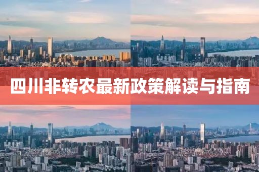 四川非轉(zhuǎn)農(nóng)最新政策解讀與指南