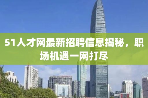 51人才網(wǎng)最新招聘信息揭秘，職場機遇一網(wǎng)打盡