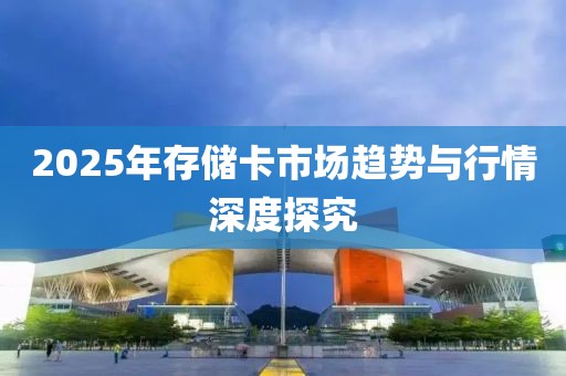 2025年存儲(chǔ)卡市場(chǎng)趨勢(shì)與行情深度探究