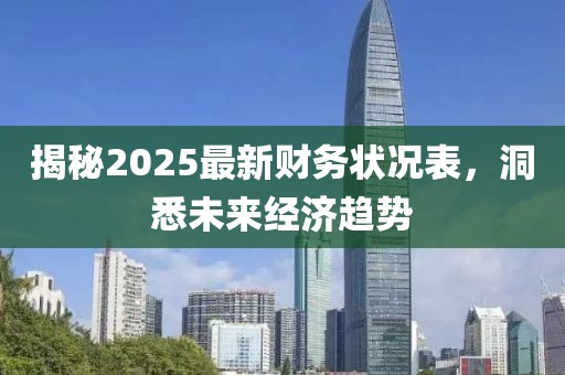 揭秘2025最新財(cái)務(wù)狀況表，洞悉未來(lái)經(jīng)濟(jì)趨勢(shì)