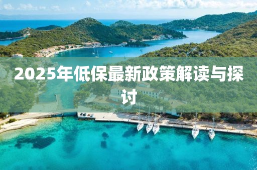 2025年低保最新政策解讀與探討