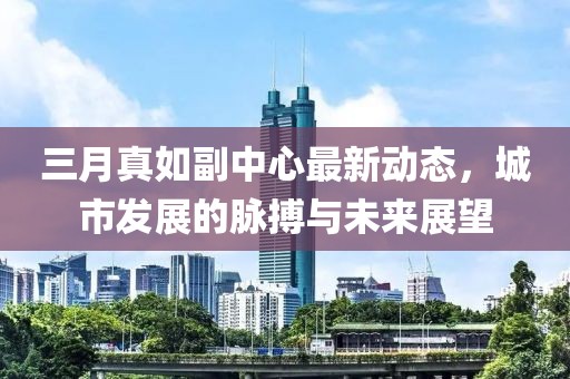 三月真如副中心最新動態(tài)，城市發(fā)展的脈搏與未來展望