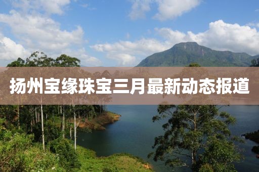 揚(yáng)州寶緣珠寶三月最新動(dòng)態(tài)報(bào)道