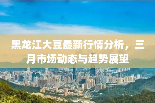 黑龍江大豆最新行情分析，三月市場(chǎng)動(dòng)態(tài)與趨勢(shì)展望
