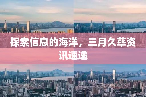探索信息的海洋，三月久蓽資訊速遞