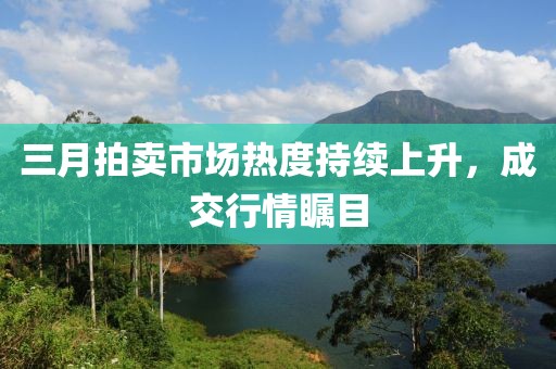 三月拍賣市場熱度持續(xù)上升，成交行情矚目
